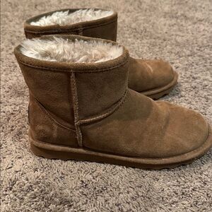 Bearpaw Alyssa Brown Suede Shearling Boots